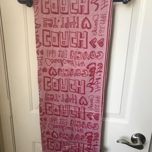 COACH pink scarf